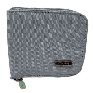 🍒 Gravis Zip Around Small Wallet Card Organizer Light Blue *Stain*